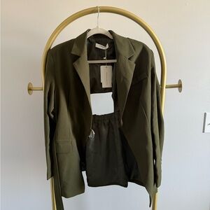 Olive Green Women's Blazer